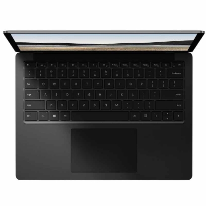نمای بالایی لپ تاپ Surface Laptop 4 در حالت باز | بدنه صاف و آلومینیومی